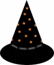 Witch's hat with a spooky message from Diane