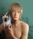 The guy with a kitten.