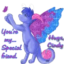 You're my special friend,Hugs Cindy