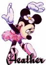 MINNIE WITH THE NAME HEATHER