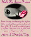 Sweet friend