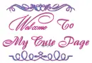 Welcome To My Cute Page