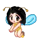 cute bee anime girl