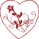 cuore con rosa