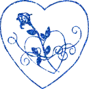 cuore con rosa