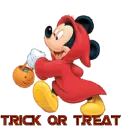 MICKEY WITH TRICK OR TREAT