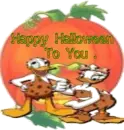 DONALD AND DAISY WITH HAPPY HALLOWEEN TO YOU