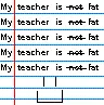 my teacher is [not] fat
