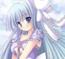 Blue hair anime girl