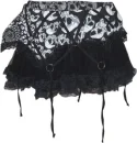 Skull mini skirt