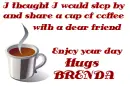 share a cup of coffee