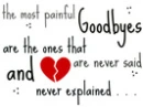 Painful Goodbyes