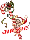 Candy Cane Mouse - Jirzie