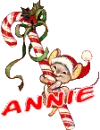 Candy Cane Mouse - Annie