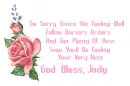 Feeling well Judy