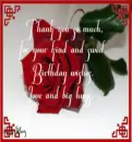 Red rose-Mavis-Thank you