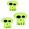 Three Green Skulls