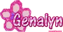 Genalyn flower glitter