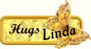 Gold Butterfly - Hugs - Linda