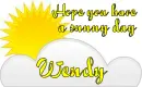 Sunny Day Wendy
