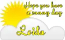 Sunny day Loida