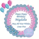 Happy Birthday Migdalia
