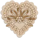 Heart with flowers
