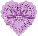 Heart with flowers