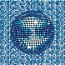 blue disco ball
