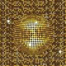 gold disco ball