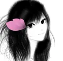 GIRL WITH PINK FEATHER