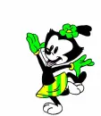 Animaniacs-Dot - Green And Yellow