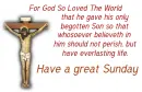 God so love the world Great Sunday