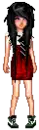 red dress