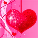 glitter heart