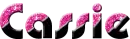 cassie pink glitter