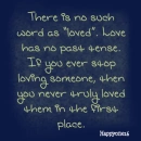 No such word as "Loved"