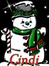 Cute Snowman with Sparkles - Cindi
