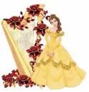 Harp with figure