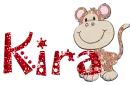 Kira monkey glitter