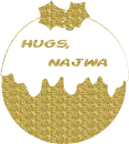 Christmas Ornament - Hugs - Najwa