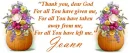 Thank you God