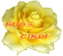 Yellow Glitter Rose - Hugs - Cindi