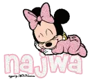 Najwa Sleeping Baby Minnie Mouse