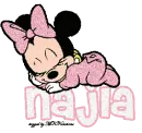 Najla Sleeping Baby Minnie Mouse