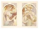 Fruits and Flowers by Alphonse Mucha