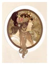 Byzantine Brunette, 1897 by Alphonse Mucha