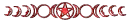 Moon Pentacle Red