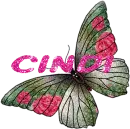 Pink Glitter Butterfly - Cindi