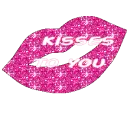 Pink Glitter Lips - Kisses to You